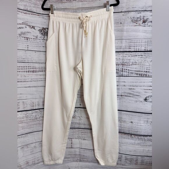 Alala Fleece off Duty Sweatpants Womens Sz M Bone Pull on Drawstring Fleece New - Picture 4 of 16